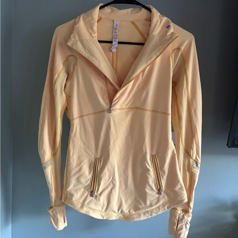 lululemon athletica Yellow Zip-Up Top